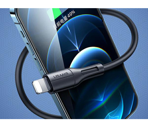 USAMS Kabel lightning 2A Fast Charge 1m zielony - 1569118 - zdjęcie 4